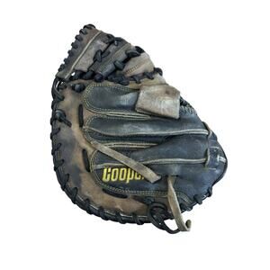 Vtg 70s 80s Cooper Pro Scoop Catcher’s Mitt Soft Oiled Steerhide Leather Left